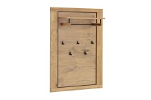 Garderoben-Set >Greno< (4-teilig) Massivholzfront - Teilmassiv - 160x200,5x40 (BxHxT)