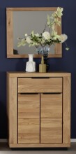 Garderoben-Set >Greno< (2-teilig) Massivholzfront -...