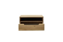 Schuhbank >ARAYA< 1 Schublade, Eiche teilmassiv, Holzwerkstoff - 79x41x40,5cm (BxHxT)