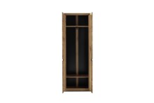 Garderoben-Set >ARAYA< (3-teilig) in Eiche teilmassiv - 148x195x40,5 (BxHxT)