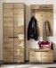 Garderoben-Set >ARAYA< (3-teilig) in Eiche teilmassiv - 148x195x40,5 (BxHxT)