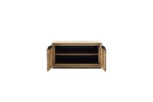 Garderoben-Set >ARAYA< (2-teilig) in Eiche teilmassiv - 79x195x40,5 (BxHxT)