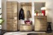 Garderoben-Set >ARAYA< (2-teilig) in Eiche teilmassiv - 79x195x40,5 (BxHxT)