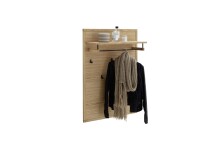 Garderoben-Set >ARAYA< (4-teilig) in Eiche teilmassiv - 158x195x40,5 (BxHxT)