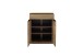 Garderoben-Set >ARAYA< (2-teilig) in Eiche teilmassiv - 79x195x40,5 (BxHxT)