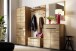 Garderoben-Set >ARAYA< (2-teilig) in Eiche teilmassiv - 79x195x40,5 (BxHxT)
