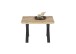 Couchtisch >ASOLA< in Eiche / schwarz, furniert - 70x45x70cm (BxHxT)