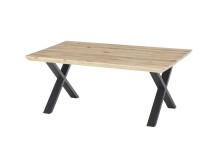 Couchtisch >ASOLA< in Eiche / schwarz, furniert -...