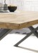 Couchtisch >ASOLA< in Eiche / schwarz, furniert - 110x45x70cm (BxHxT)