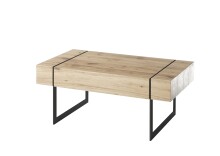 Couchtisch >PAPHOS< Schublade, Asteiche furniert /...