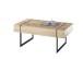 Couchtisch >PAPHOS< Schublade, Asteiche furniert / schwarz - 110x45x60cm (BxHxT)