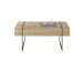 Couchtisch >PAPHOS< Schublade, Asteiche furniert / schwarz - 110x45x60cm (BxHxT)