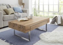 Couchtisch >BIRMINGHAM< Schublade, Eiche furniert /...