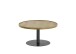 Couchtisch >MONTEVERDE< in Eiche furniert, Holzwerkstoff/ Metall - 40x80cm (HxD)