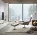 Couchtisch >MONTEVERDE< in Eiche furniert, Holzwerkstoff/ Metall - 40x60cm (HxD)