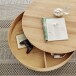 Couchtisch >SUVA< mit Stauraum, Asteiche furniert, Holzwerkstoff/ Metall - 40x79cm (HxD)