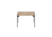 Couchtisch >ALTO< in Eiche, massivholz / Metall - 60x38x60cm (BxHxT)