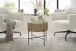 Beistelltisch >MANACOR< in Eiche Dekor, Holzwerkstoff/ Metall - 45x45cm (HxD)