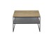 Couchtisch >MINERAL< in Eiche, Massivholz / Metall - 70x40x70cm (BxHxT)