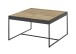 Couchtisch >LARKANA< in Eiche furnier, Holzwerkstoff / Metall - 83x45x83 (BxHxT)