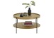Couchtisch >ARENAL< in Eiche furnier, Holzwerkstoff / Metall - 45x80cm (HxD)