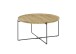 Couchtisch >TREVISO< in Eiche, Massivholz / Metall - 40x80cm (HxD)