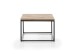 Couchtisch >SAKURA< in Asteiche, Massivholz / Metall - 70x45x70cm (BxHxT)