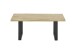 Couchtisch >HAVANNA< in Eiche, Massivholz / Metall - 110x45x70cm (BxHxT)