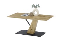 Couchtisch >BRESCIA< in Eiche furnier - 110x45x60 (BxHxT)