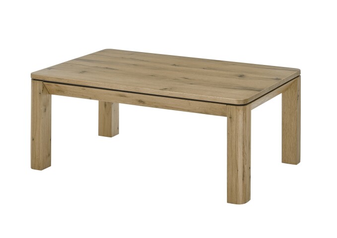 Couchtisch >ZWOLLE< mit Stauraum Schublade, in Eiche furniert - 110x45x70 (BxHxT)