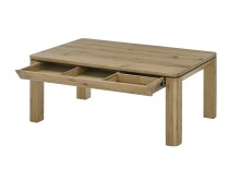 Couchtisch >ZWOLLE< mit Stauraum Schublade, in Eiche furniert - 110x45x70 (BxHxT)