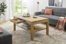 Couchtisch >SALEM< mit Schublade, Asteiche,...