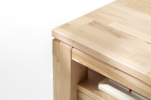 Couchtisch >GORDON< mit Schublade, Kernbuche, Massivholz - 115x45x70cm (BxHxT)