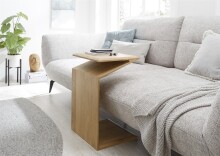 Beistelltisch >MOJAVE< in Eiche, Massivholz - 60x35x40cm (BxHxT)