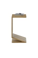 Beistelltisch >MOJAVE< in Eiche, Massivholz - 60x35x40cm (BxHxT)