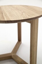 Satztisch >FAYE< (3er-Set) in Asteiche - Einzeltische B50xH42, B35xH35, B30xH32 cm