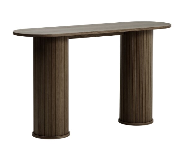 Konsolentisch >NOLA< in Eiche Smoked , MDF furniert - 130x75x40cm (BxHxT)