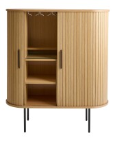Barschrank >NOLA< in Eiche, MDF furniert - 130x75x40cm (BxHxT)