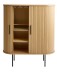 Barschrank >NOLA< in Eiche, MDF furniert - 130x75x40cm (BxHxT)