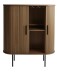 Barschrank >NOLA< in Eiche smoked, MDF furniert - 130x75x40cm (BxHxT)