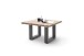 Couchtisch >CARTAGENA< in Akazie natur, Massivholz lackiert - 75x45x75cm (BxHxT)