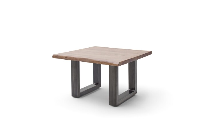 Couchtisch >CARTAGENA< in Akazie massiv walnussfarben - 75x45x75 (BxHxT)
