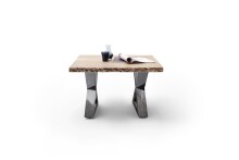 Couchtisch >CARTAGENA< in Akazie natur, massiv lackiert - 75x45x75cm (BxHxT)
