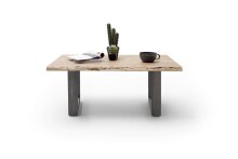 Couchtisch >CARTAGENA< in Akazie natur, massiv lackiert - 110x45x70cm (BxHxT)