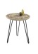 Beistelltisch >NEVIS< in Kompass-Motiv, Mango Massivholz - 46x51x46cm (BxHxT)