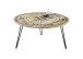 Couchtisch >NEVIS< in Kompass-Motiv, Mango Massivholz - 90x46x90cm (BxHxT)