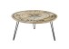 Couchtisch >NEVIS< in Kompass-Motiv, Mango Massivholz - 90x46x90cm (BxHxT)