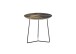 Beistelltisch >MIRANDELA< in floraler Druck, Mango Massivholz - 55x50x55 (BxHxT)