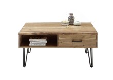 Couchtisch >MUSTIQUE< in holzfarben, Akazie natur massiv - 110x50x72cm (BxHxT)