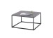 Couchtisch >VARNA< in anthrazit, Glas-Keramik/ Metall - 75x40x75cm (BxHxT)